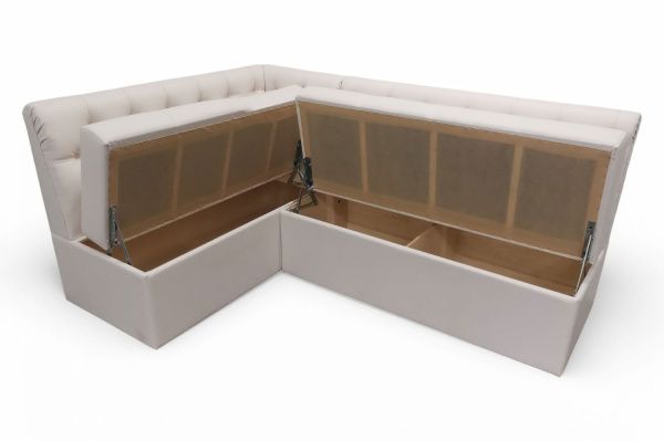 Кухонный угловой диван Лана-1 с ящиками и каретной стяжкой - Кухонные диваны