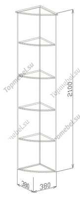 Угол №1 София - Угловой шкаф в прихожую