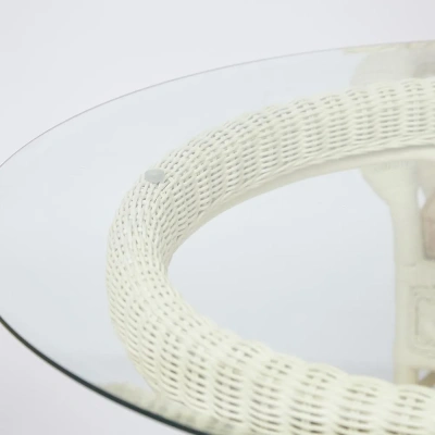 Комплект обеденный "ANDREA GRAND" (стол со стеклом+6 кресел+ подушки) Комплект обеденный "ANDREA GRAND" (стол со стеклом+6 кресел+ подушки) - Обеденные группыССС