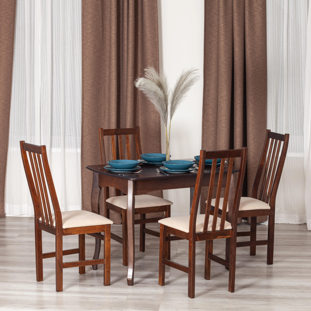 Стул SWEDEN - NEW, Многослойный березовый шпон, 41х40х99 см, cappuchino/велюр бежевый