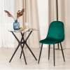 Стул BREEZE (mod. 4724) - Велюр/металл , 44 х 53 х 87 см, Emerald (изумрудный) HLR56 / черный