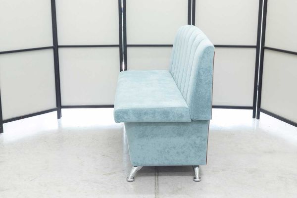 Кухонный прямой диван Альт с ящиком (антивандальный ментол) - Кухонные диваны