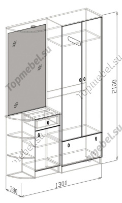 София-1 Модуль - Прихожие с зеркалом