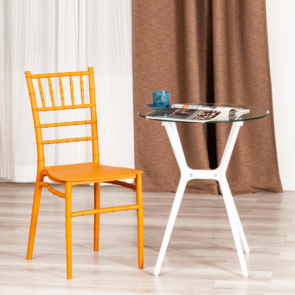 Стул CHAVARI (mod. 101) - пластик, 40.5 х 49 х 88.5 см, Golden (Золотой)