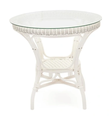 Комплект обеденный "ANDREA" ( стол со стеклом + 4 кресла + подушки) Комплект обеденный "ANDREA" ( стол со стеклом + 4 кресла + подушки) - Обеденные группыССС