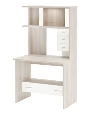 Компьютерный стол СК-10М - карамель - белый жемчуг Компьютерный стол СК-10М - карамель - белый жемчуг