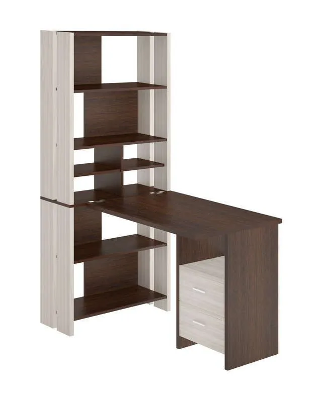 Стол СТЛ-ОВХ+С100Прям+ТЯЛ - карамель - венге Стол СТЛ-ОВХ+С100Прям+ТЯЛ - карамель - венге