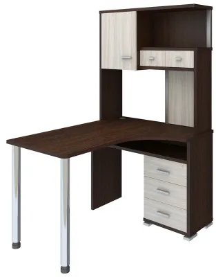 Компьютерный стол СР-130 - корпус венге, фасады карамель