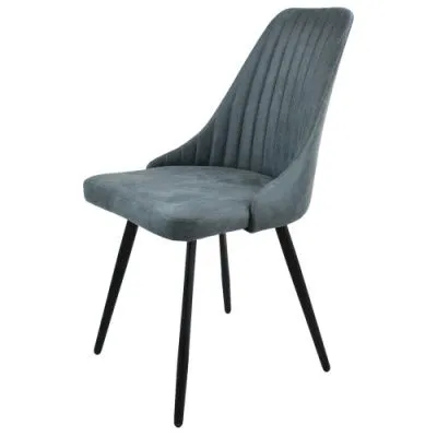 Стул Верона Эмаль черная (замша Pluton) Стул Верона Эмаль черная (замша Pluton) - Стулья для кухни
