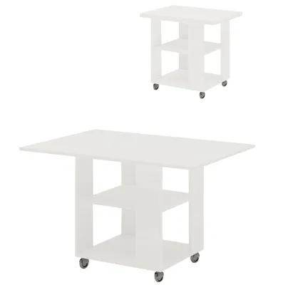 Стол-трансформер СТр-5 - белый жемчуг