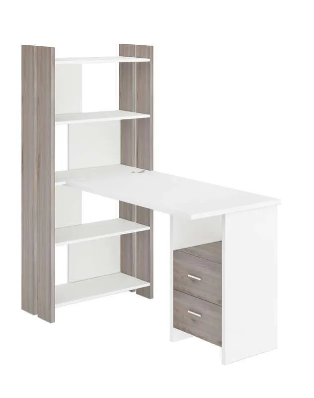 Стол СТЛ-ОВ+С120Прям+ТЯЛ - нельсон - белый жемчуг Стол СТЛ-ОВ+С120Прям+ТЯЛ - нельсон - белый жемчуг