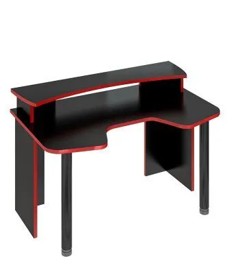 Стол СКЛ-Игр140Ч+НКИЛ140 - черный-красный