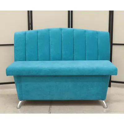 Кухонный прямой диван Альт с ящиком (сине-зеленый) - Кухонные диваны