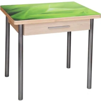 Стеклянный поворотно-раскладной стол Милагро М37 - Кухонные столы