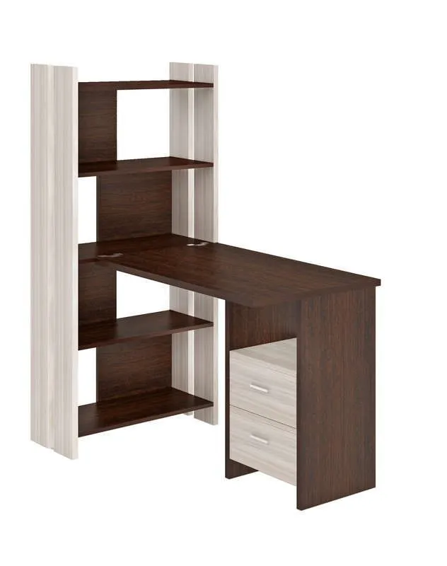 Стол СТЛ-ОВ+С100Прям+ТЯЛ - карамель - венге Стол СТЛ-ОВ+С100Прям+ТЯЛ - карамель - венге