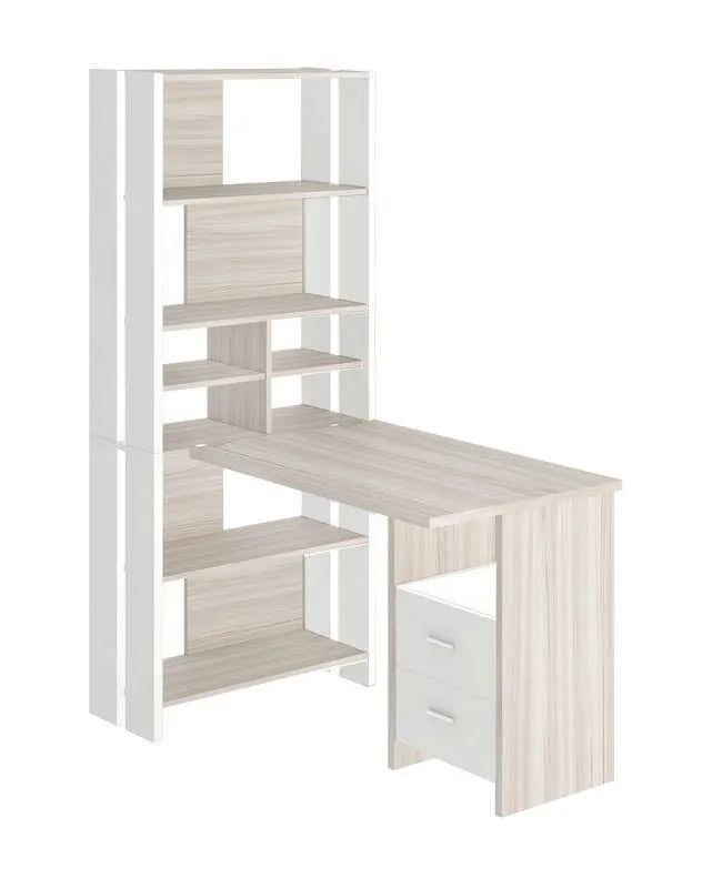 Стол СТЛ-ОВХ+С100Прям+ТЯЛ - белый жемчуг - карамель Стол СТЛ-ОВХ+С100Прям+ТЯЛ - белый жемчуг - карамель