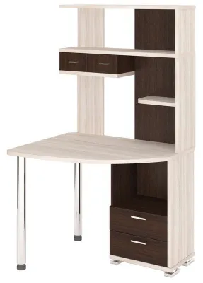 Компьютерный стол СК-20 - корпус карамель, фасады венге