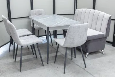 Обеденная группа Альт-1 Кватро светло-серый Обеденная группа Альт-1 Кватро светло-серый - Кухонные наборы