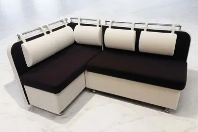 Кухонный угловой диван Лана-4 с подушками и ящиками - Кухонные диваны