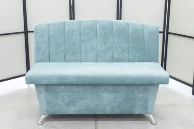 Кухонный прямой диван Альт с ящиком (антивандальный ментол)