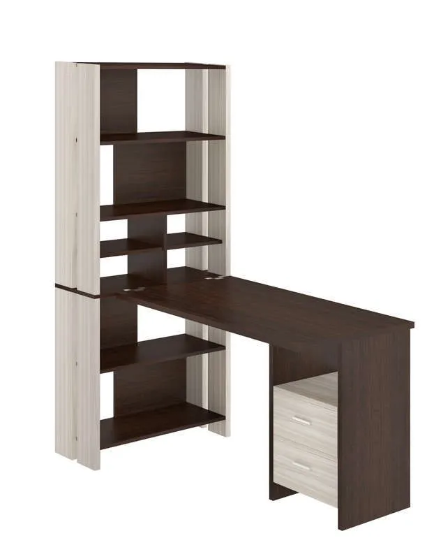 Стол СТЛ-ОВХ+С120Прям+ТЯЛ - карамель - венге Стол СТЛ-ОВХ+С120Прям+ТЯЛ - карамель - венге