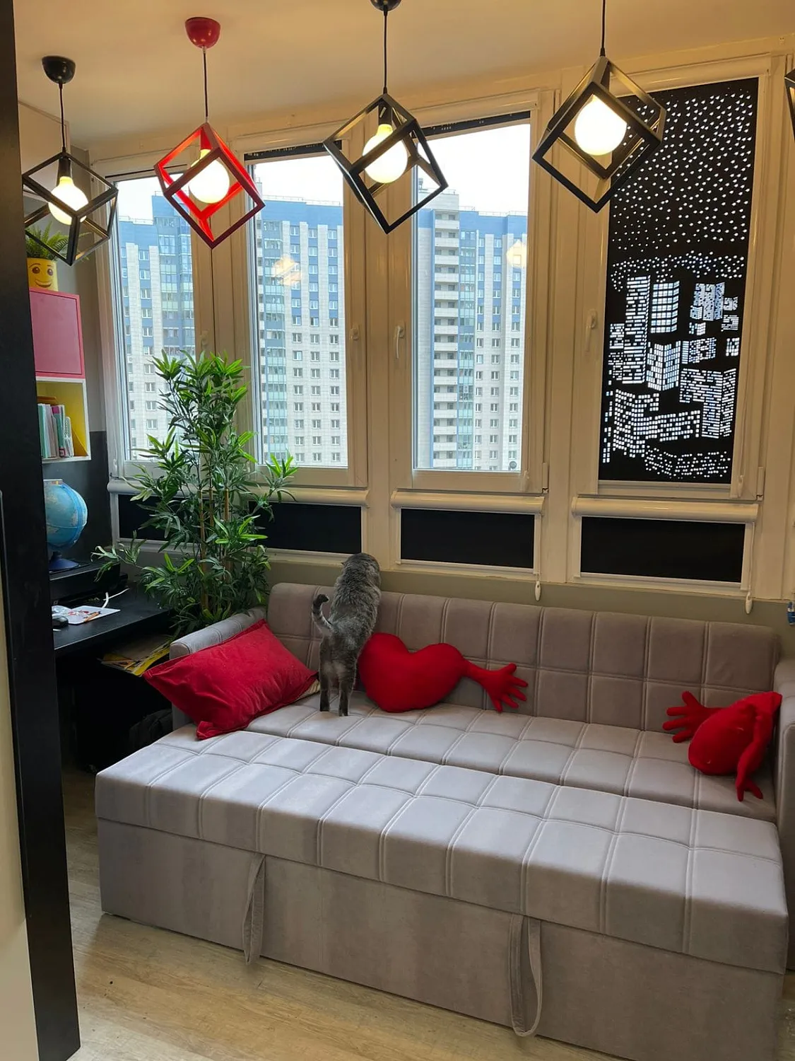 Кухонный прямой диван Йоркер Лайн со спальным местом - Кухонные диваны