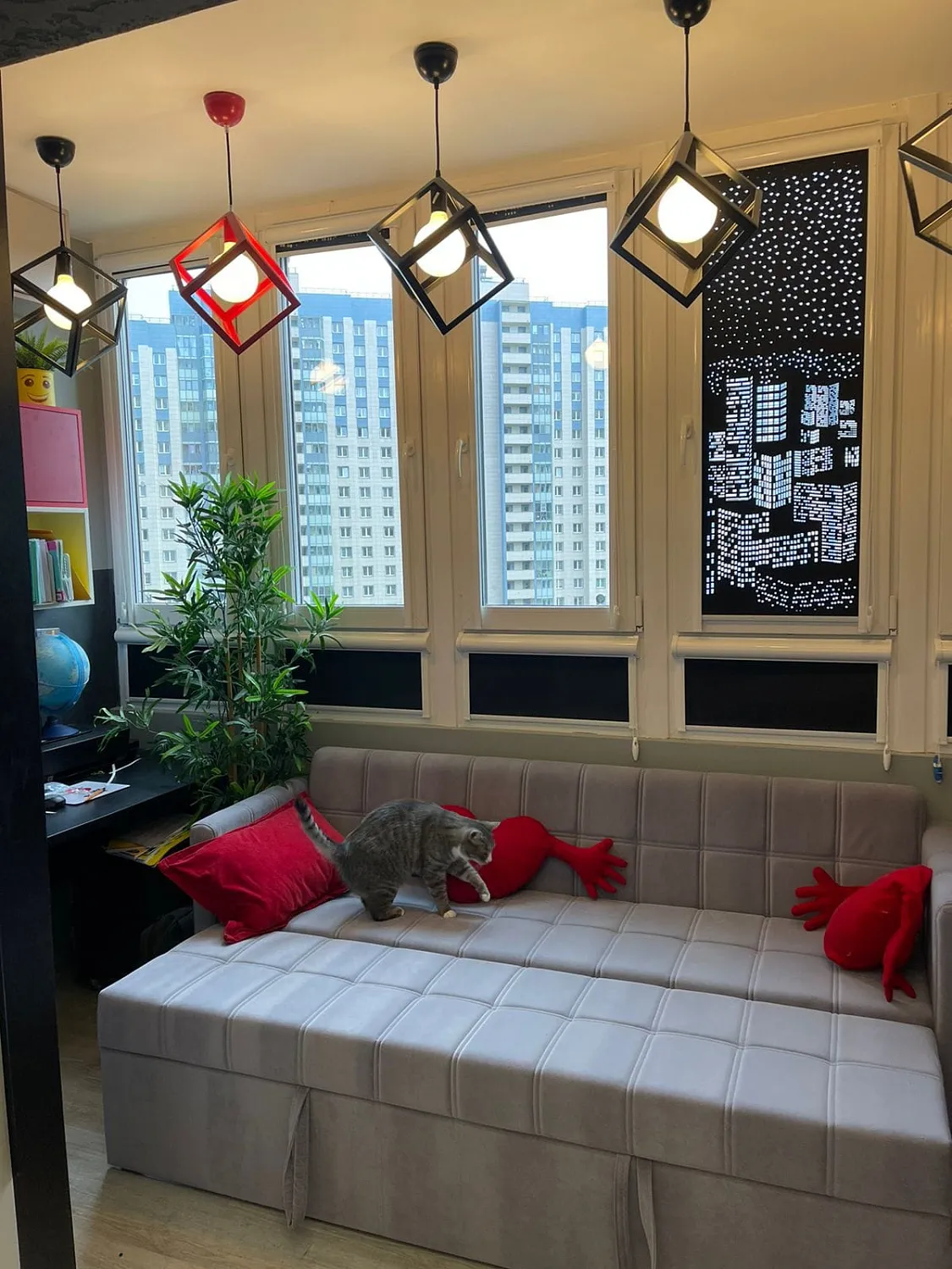 Кухонный прямой диван Йоркер Лайн со спальным местом - Кухонные диваны