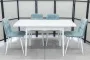 Обеденная группа (стол Ост белый и 4 стула Тетра ментол) - Обеденные группыССС